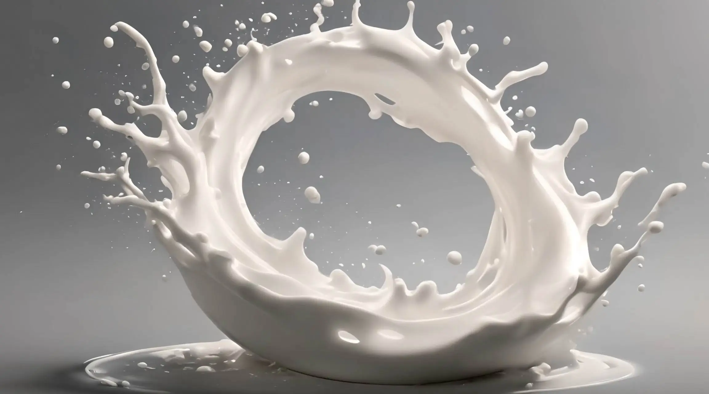 Milk Circle Splash Blast Motion Graphic